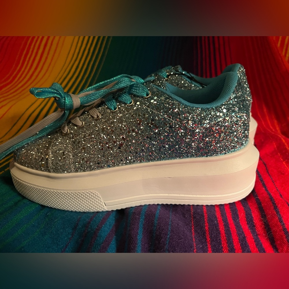 Southern Fried Chics Glitter Tennis Shoes